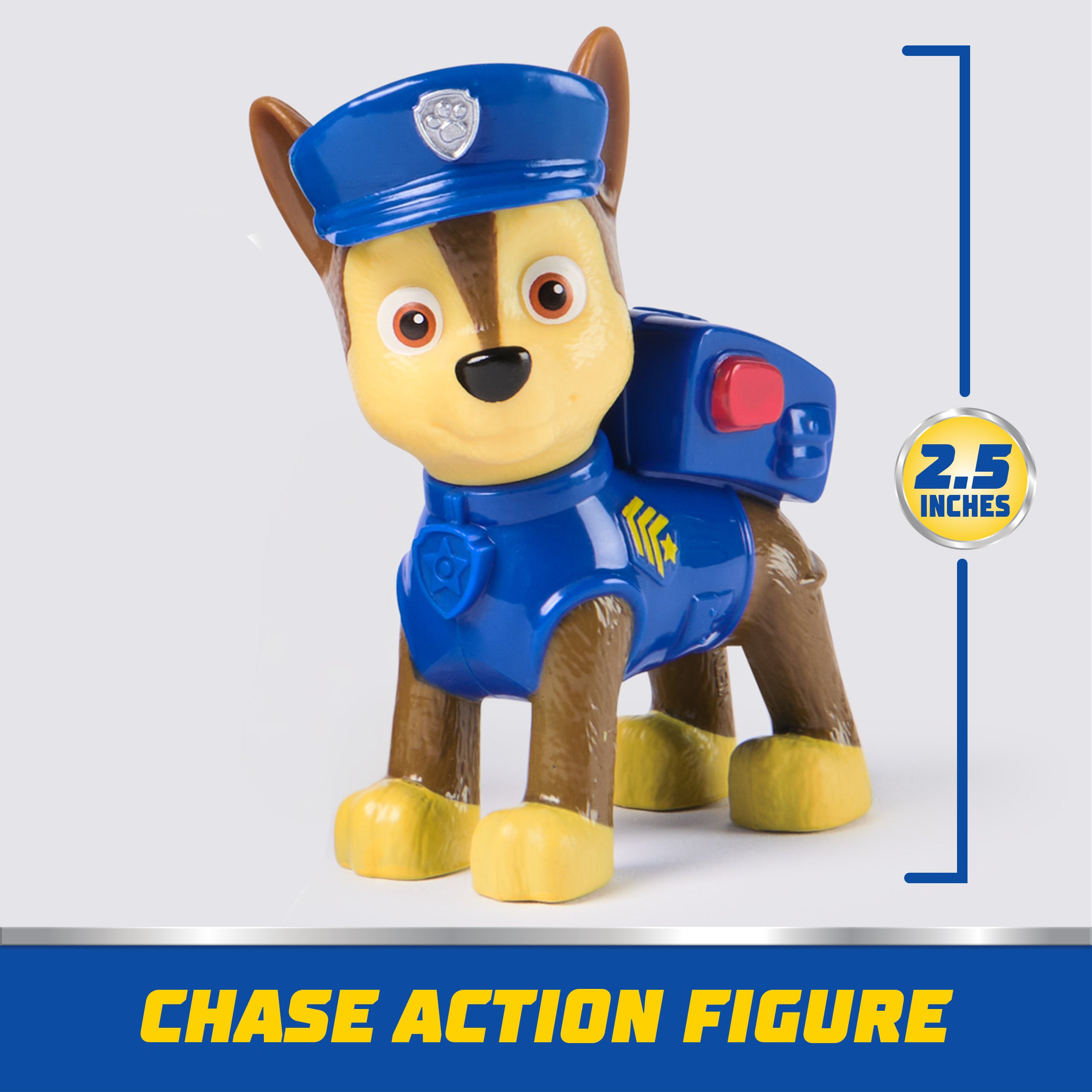 PAW Patrol, Chase’s Patrol Cruiser, Toy Car with Collectible Action Figure, Sustainably Minded Kids Toys for Boys & Girls Ages 3 and Up