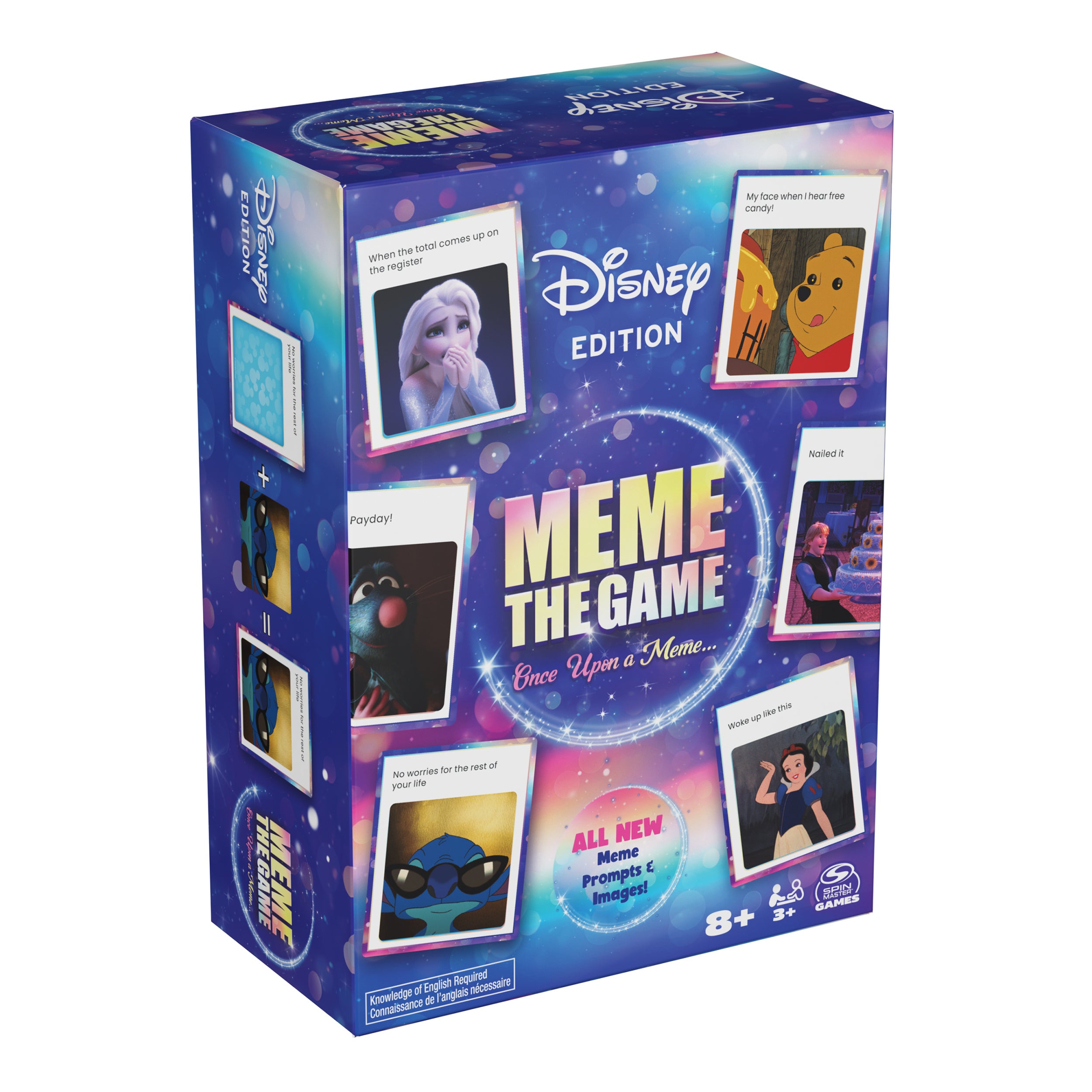 Spin Master Games, Disney Meme the Game, Disney Card Game for Hilarious Family Fun, Funny Caption Contest with Classic & Modern Characters, for Kids & Family, 3-6 Players, for Ages 8 & Up