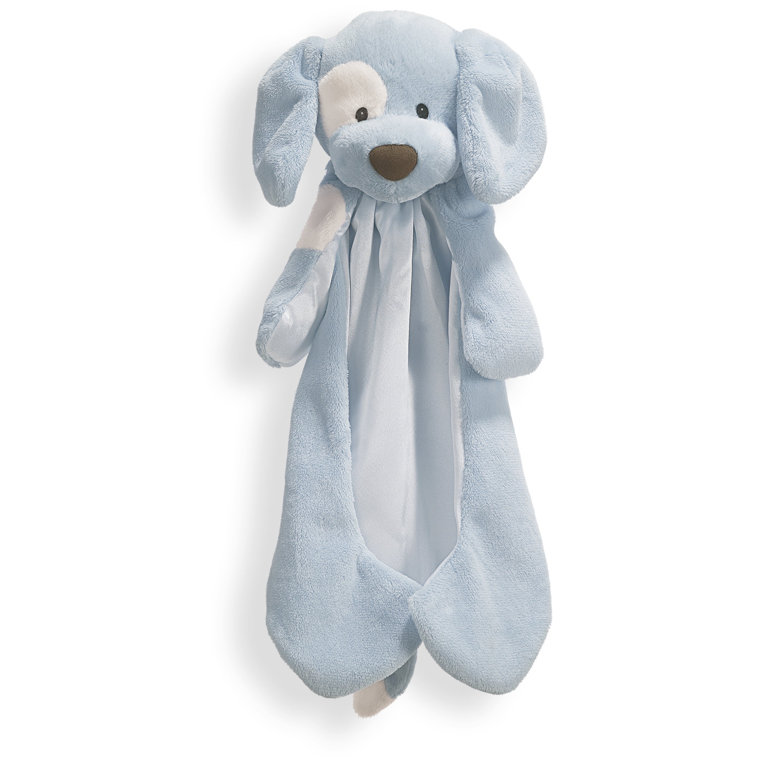 Baby GUND Spunky the Dog Huggybuddy Stuffed Animal with Built-in Baby Blanket, Blue, 15”