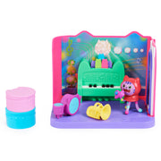 Gabby’s Dollhouse, Groovy Music Room with Daniel James Catnip Figure, 2 Accessories, 2 Furniture Pieces and 2 Deliveries, Kids Toys for Ages 3 and up