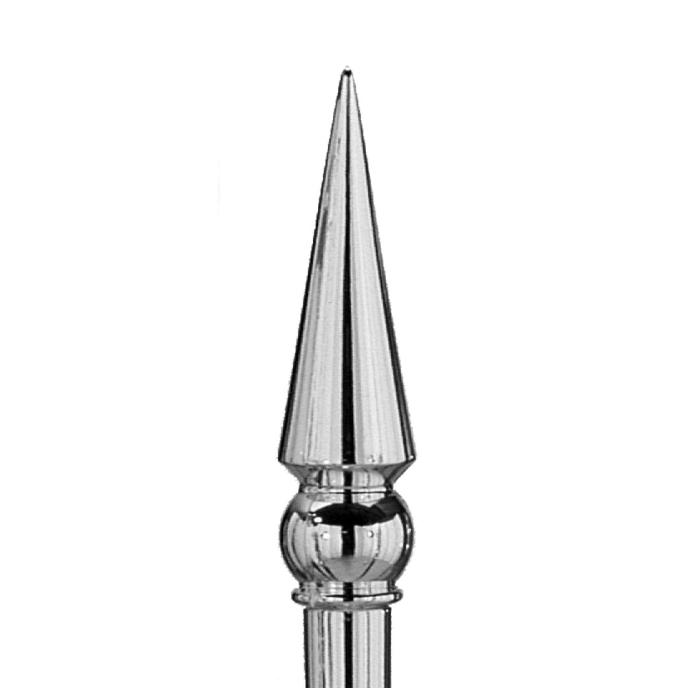 85C 8 IN CHROME PLATED ROUND SPEAR