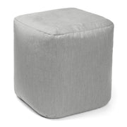 Jaxx Luckie Outdoor Patio Bean Bag Ottoman, Granite