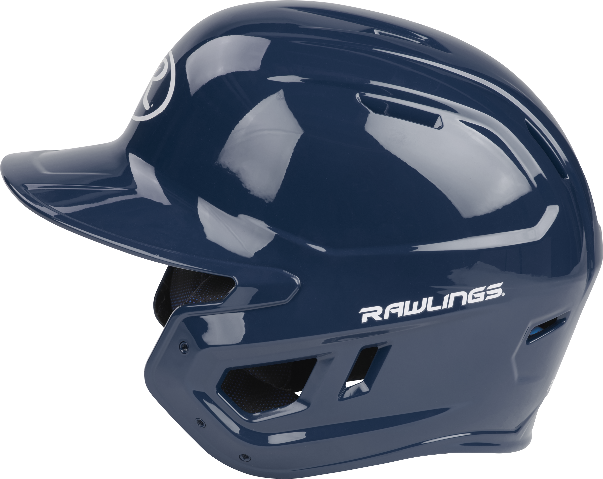 Rawlings Mach Gloss Junior Baseball Helmet - Navy