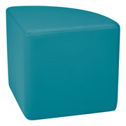 Pro Series Upholstered Pie Ottoman 18" Height - Teal
