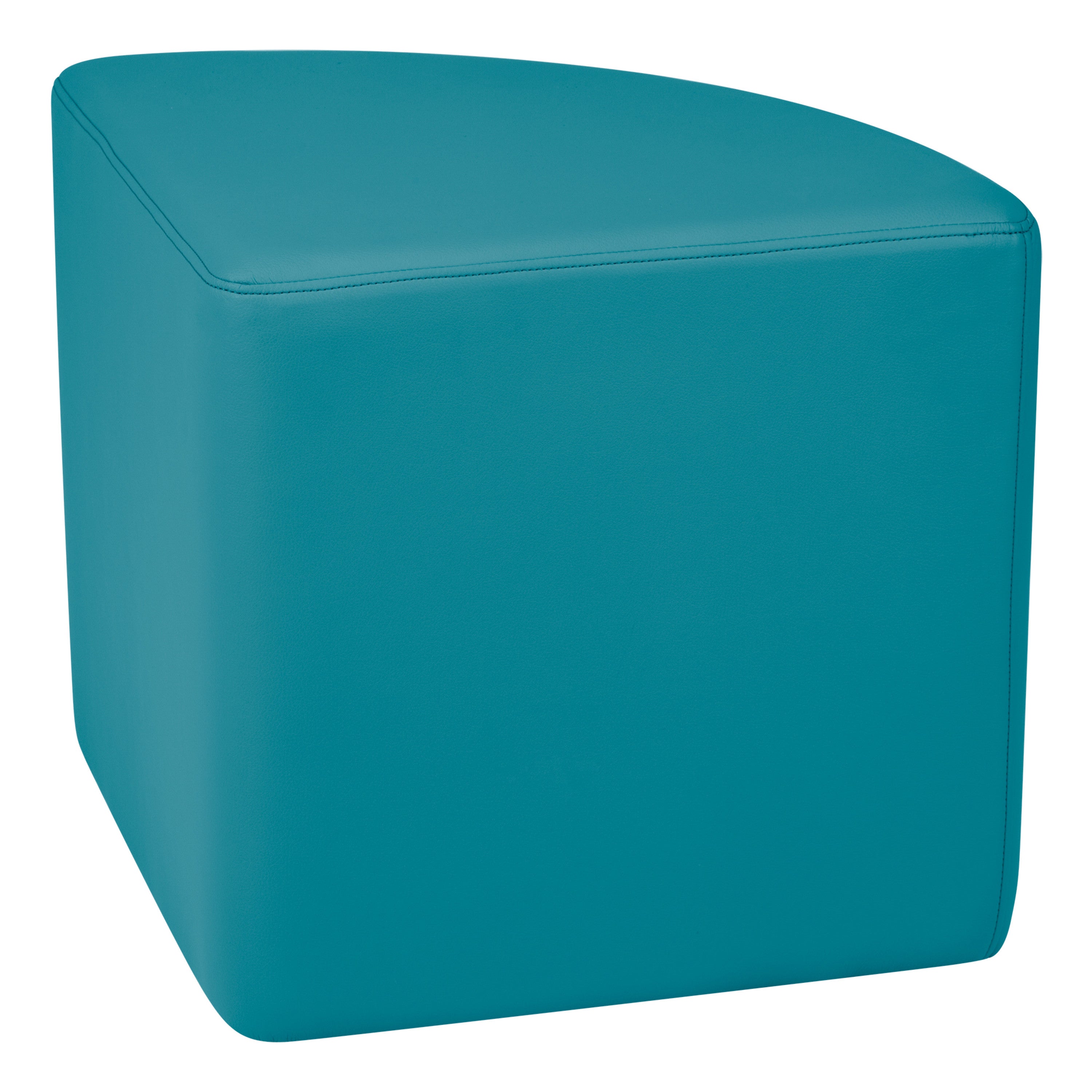 Pro Series Upholstered Pie Ottoman 18" Height - Teal