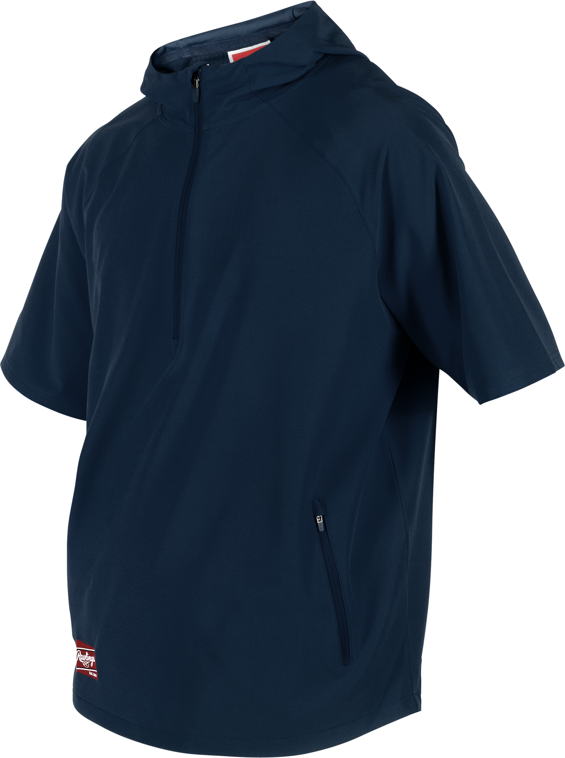Rawlings Adult Colorsync Short Sleeve Hooded Jacket - Small - Navy