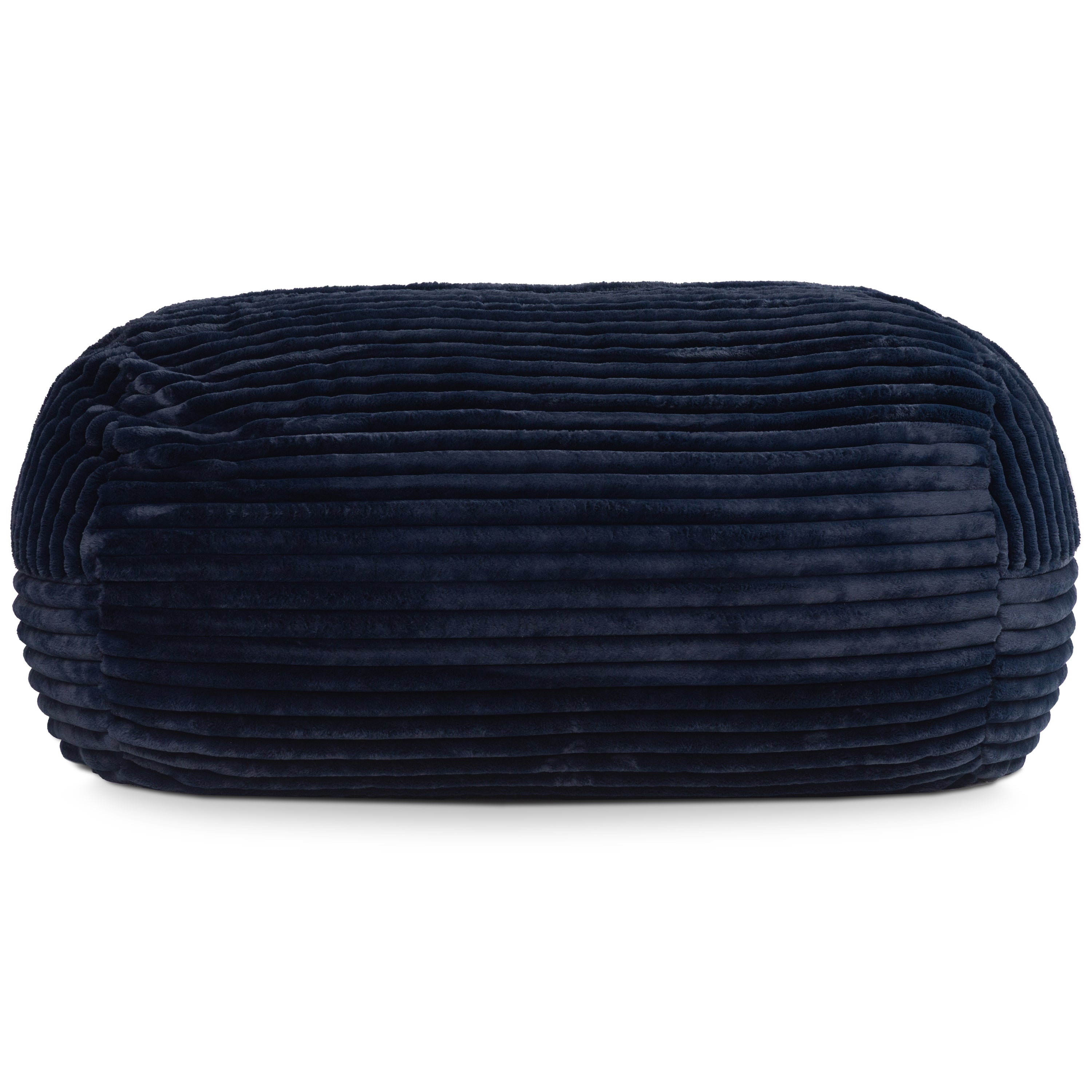 Jaxx Grand Lounger 7 Foot Bean Bag Sofa - Midnight Blue Mondo Fur