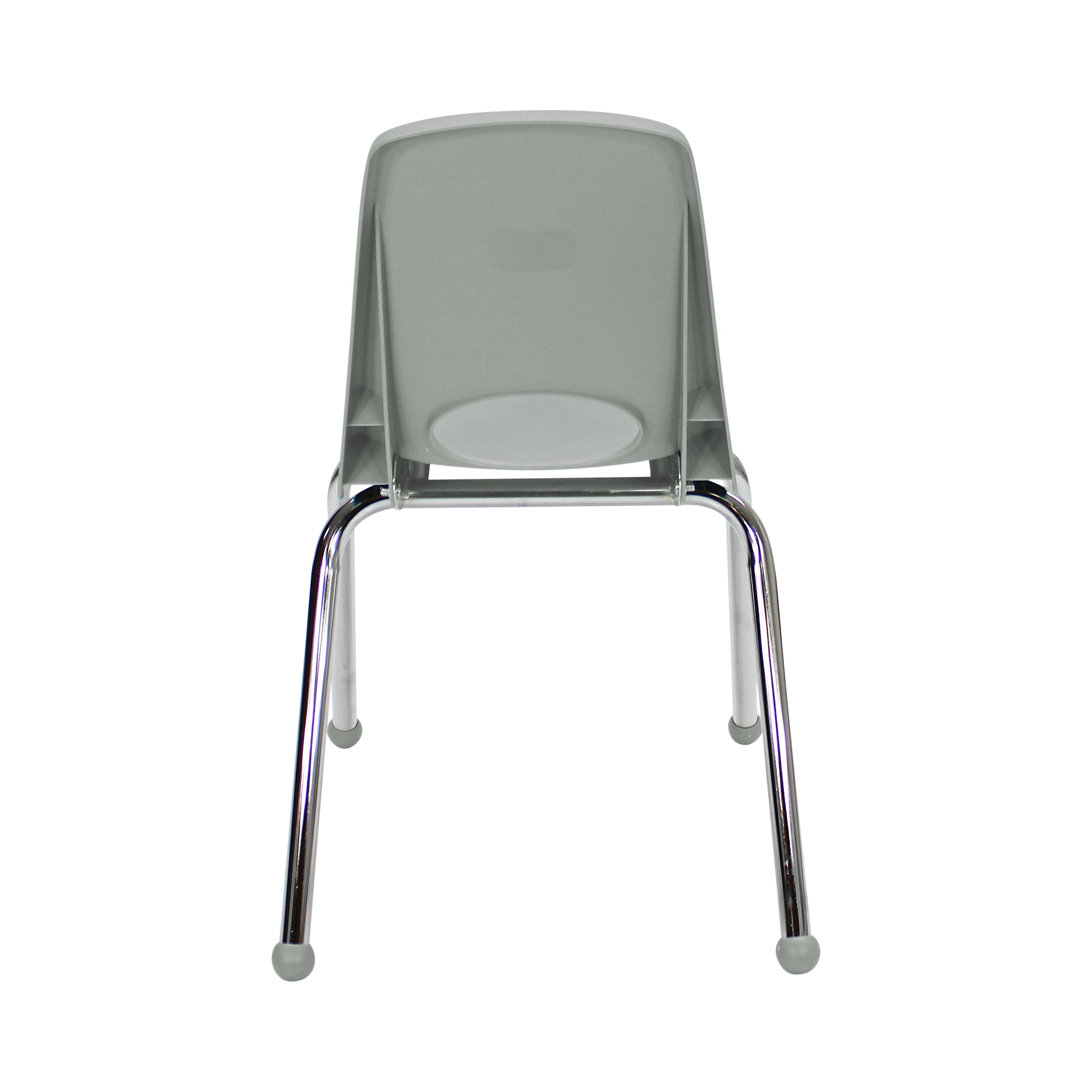 16" Stack Chair with Ball Glides - Light Gray