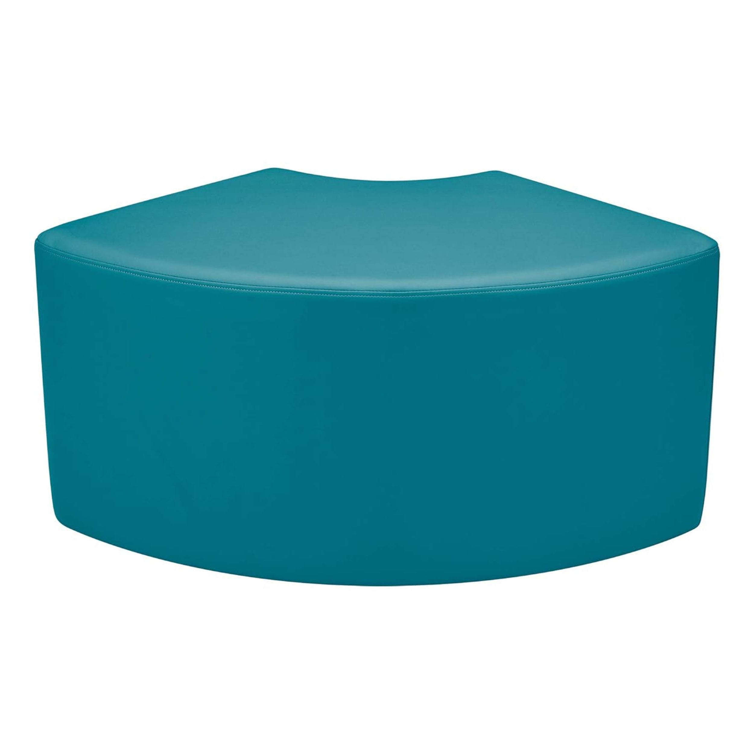 Pro Series Upholstered Quarter Circle Ottoman 18" Height - Teal