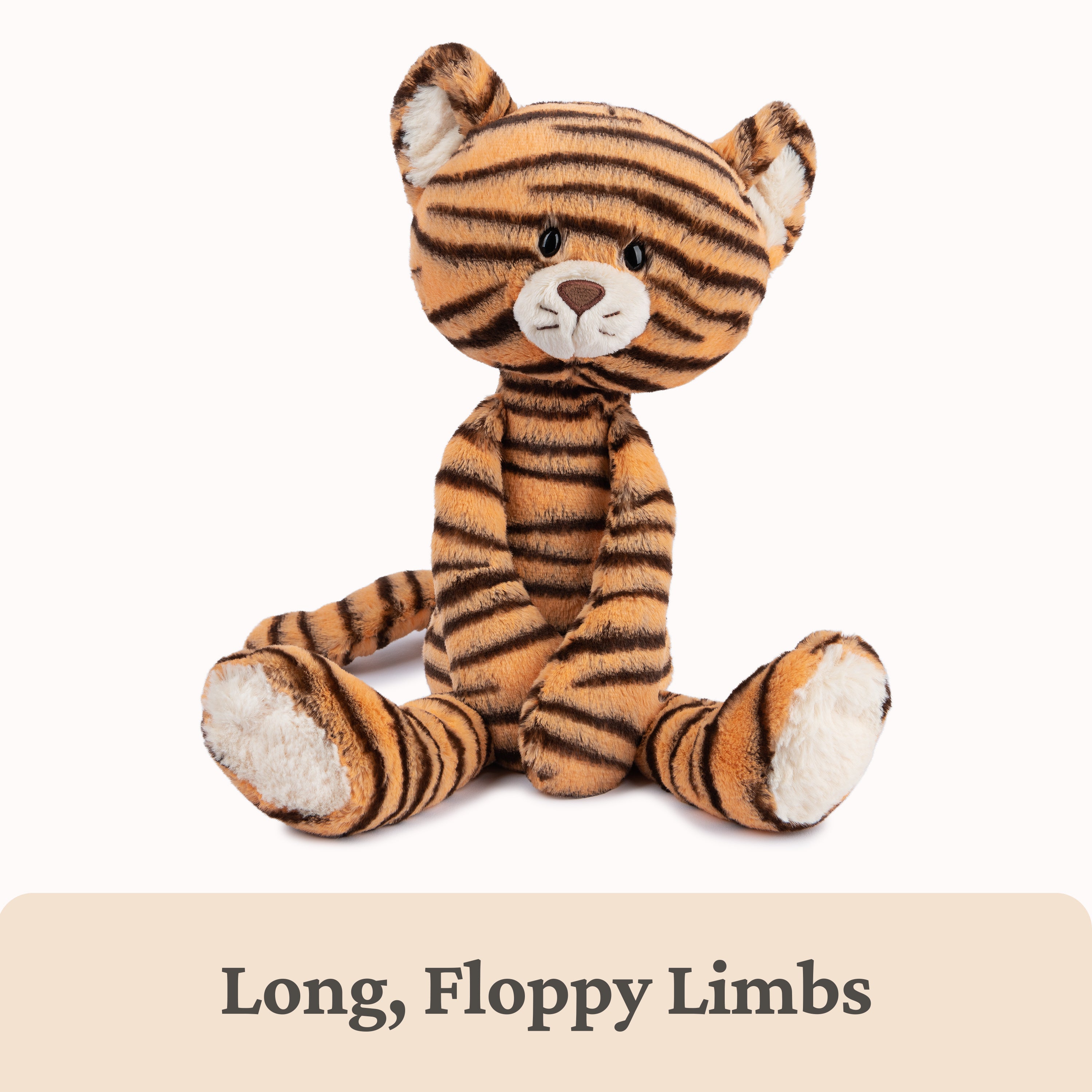 GUND Take-Along Friends, Effe Tiger Plush Stuffed Animal for Ages 1 and Up, Orange/Black, 15"