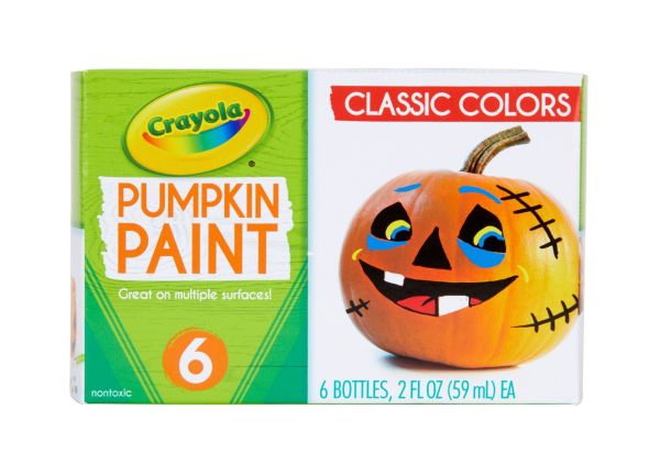 Crayola Pumpkin Paint Kit, 6 Acrylic Paints in Classic Colors