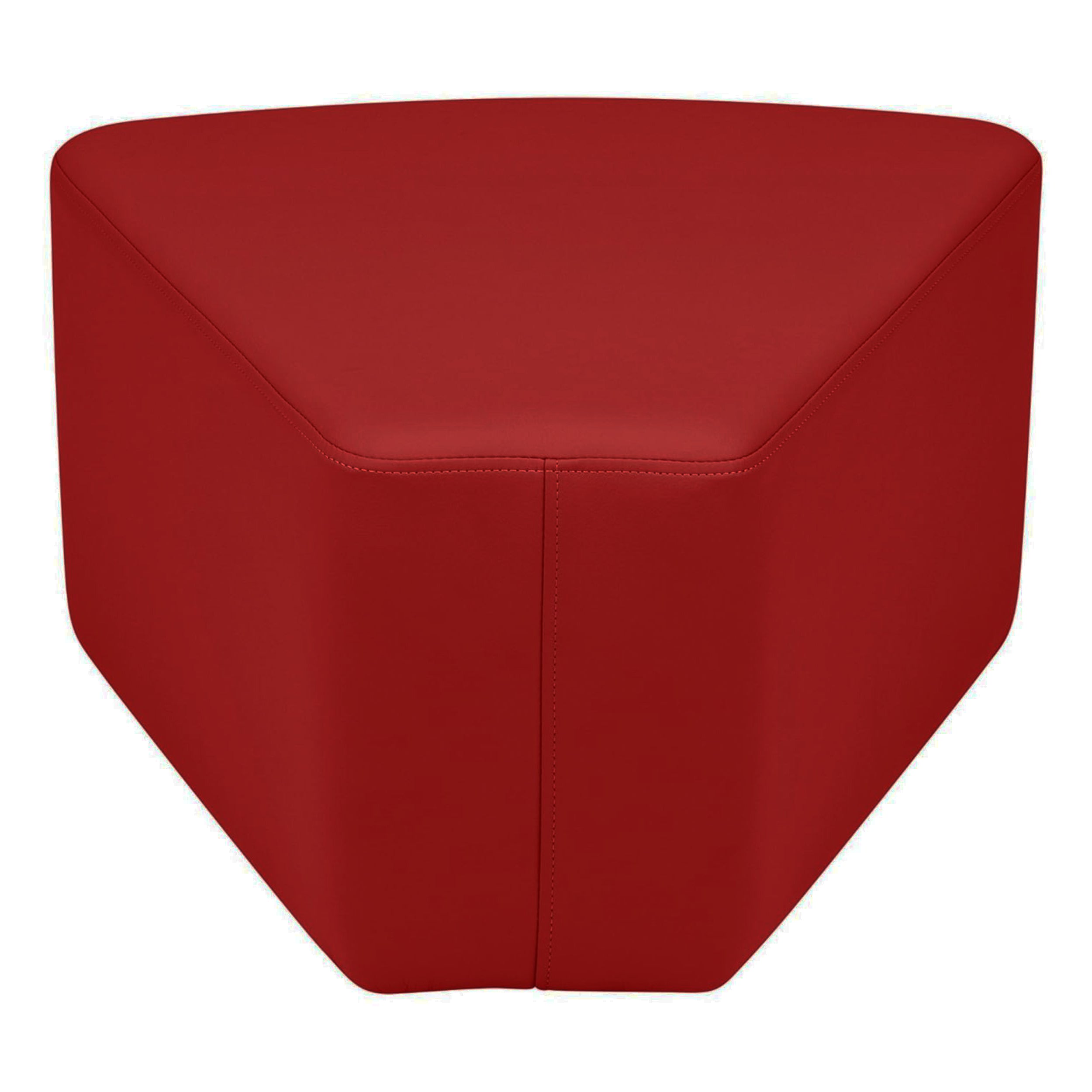 Pro Series Upholstered Arc Ottoman 12" Height, 4-Piece - Crimson