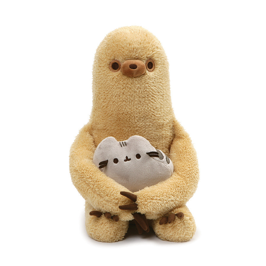 GUND Pusheen with Sloth Plush Stuffed Animal, Set of 2, 13"