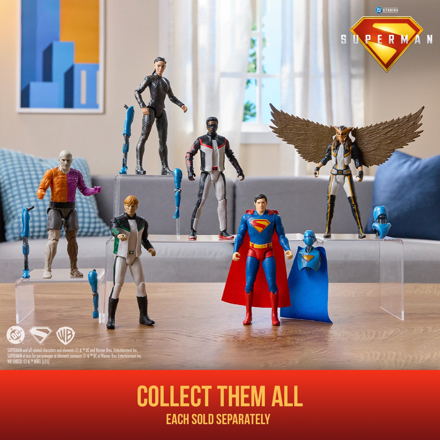 DC Comics, SUPERMAN 6-Inch Action Figure, Authentic SUPERMAN Movie Styling, Super Heroes Kids Toys For Boys and Girls Ages 4 and Up
