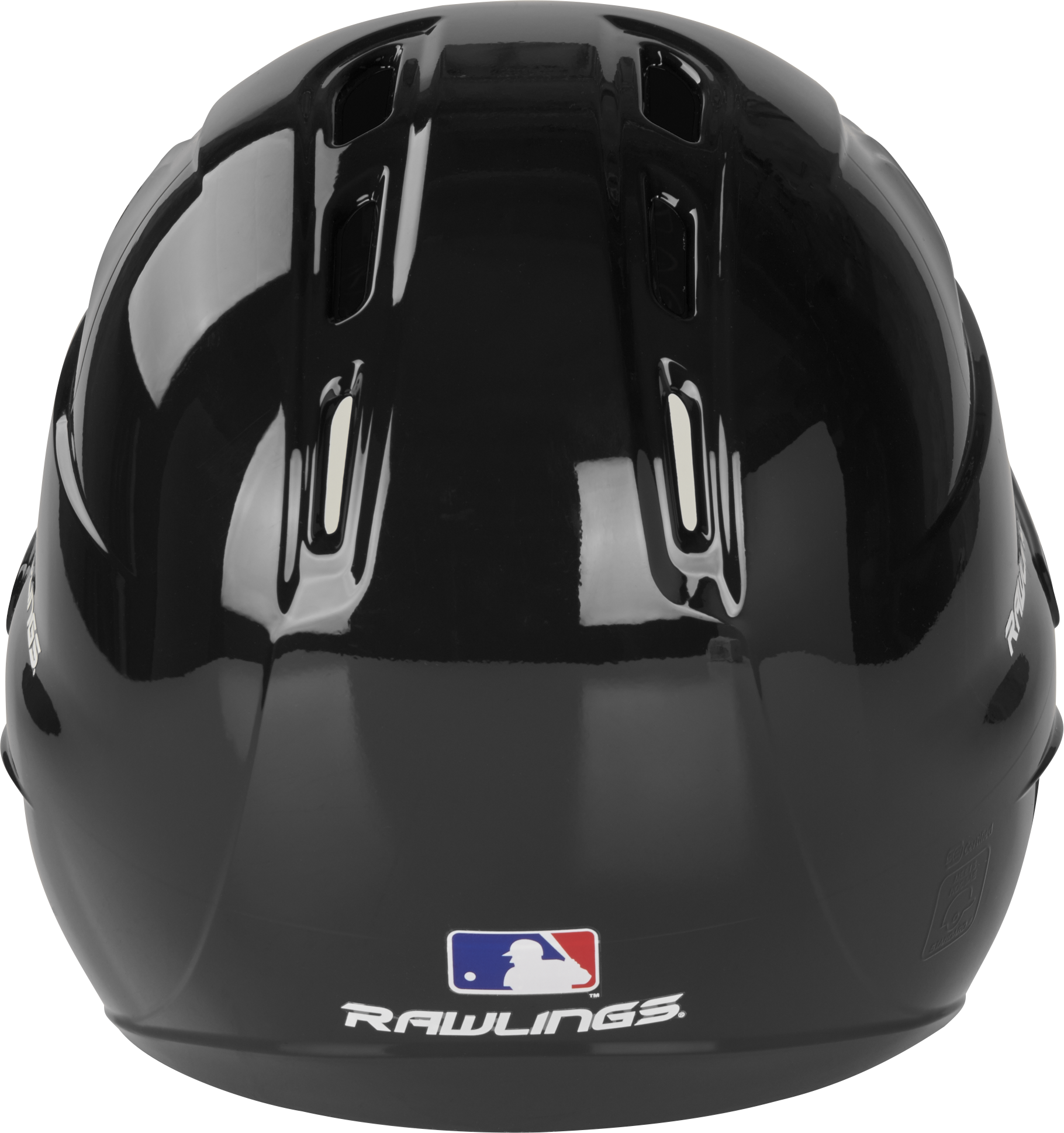Rawlings R16 Gloss Senior 1-Tone Baseball Helmet - Black