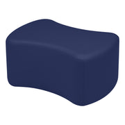 Pro Series Upholstered Bowtie Ottoman 12" Height - Navy