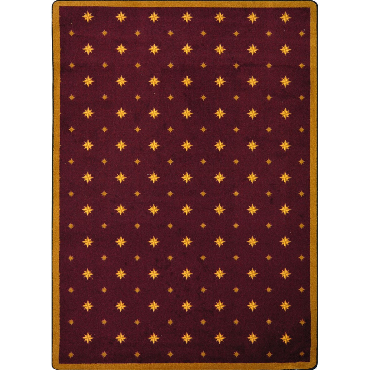 Walk of Fame 5'4" x 7'8" area rug in color Burgundy