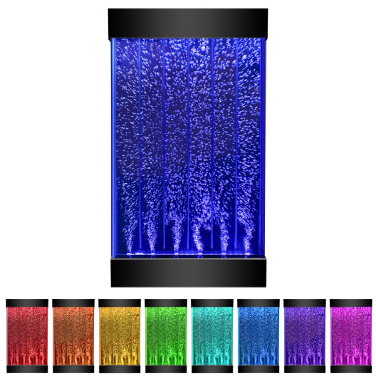 3ft Bubble Wall - Color Changing Lights - Wall Mounted (35" H x 5" W x 20" L)