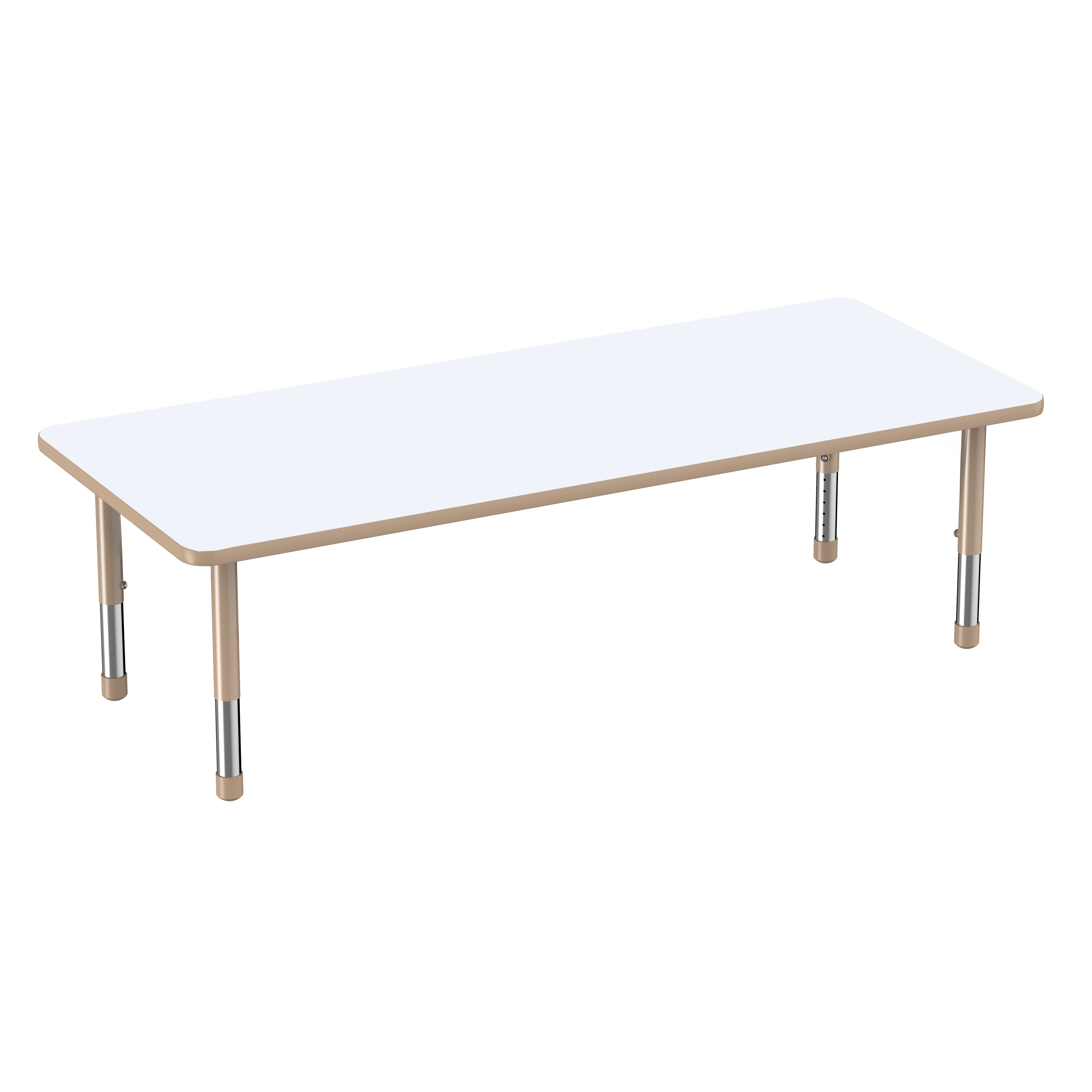 30" x 72" Rectangle Dry-Erase Activity Table with Adjustable Chunky Legs - Whiteboard/Sand