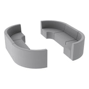 Pro Series Tallback Chairs 12" Seat Height, 6-Piece Set - Gray