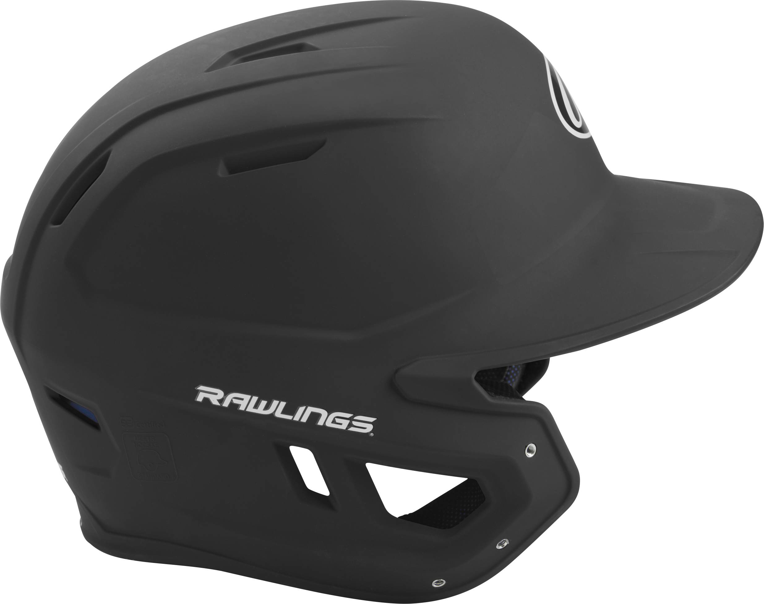 Rawlings Mach Matte Senior Baseball Helmet - Black