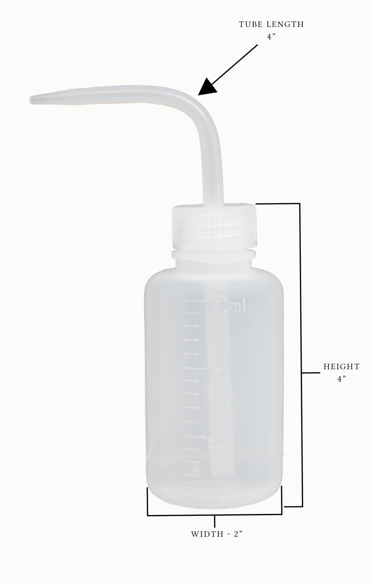 Bottle, Wash, Graduated, Polyethylene, 150ml, Pack of 10
