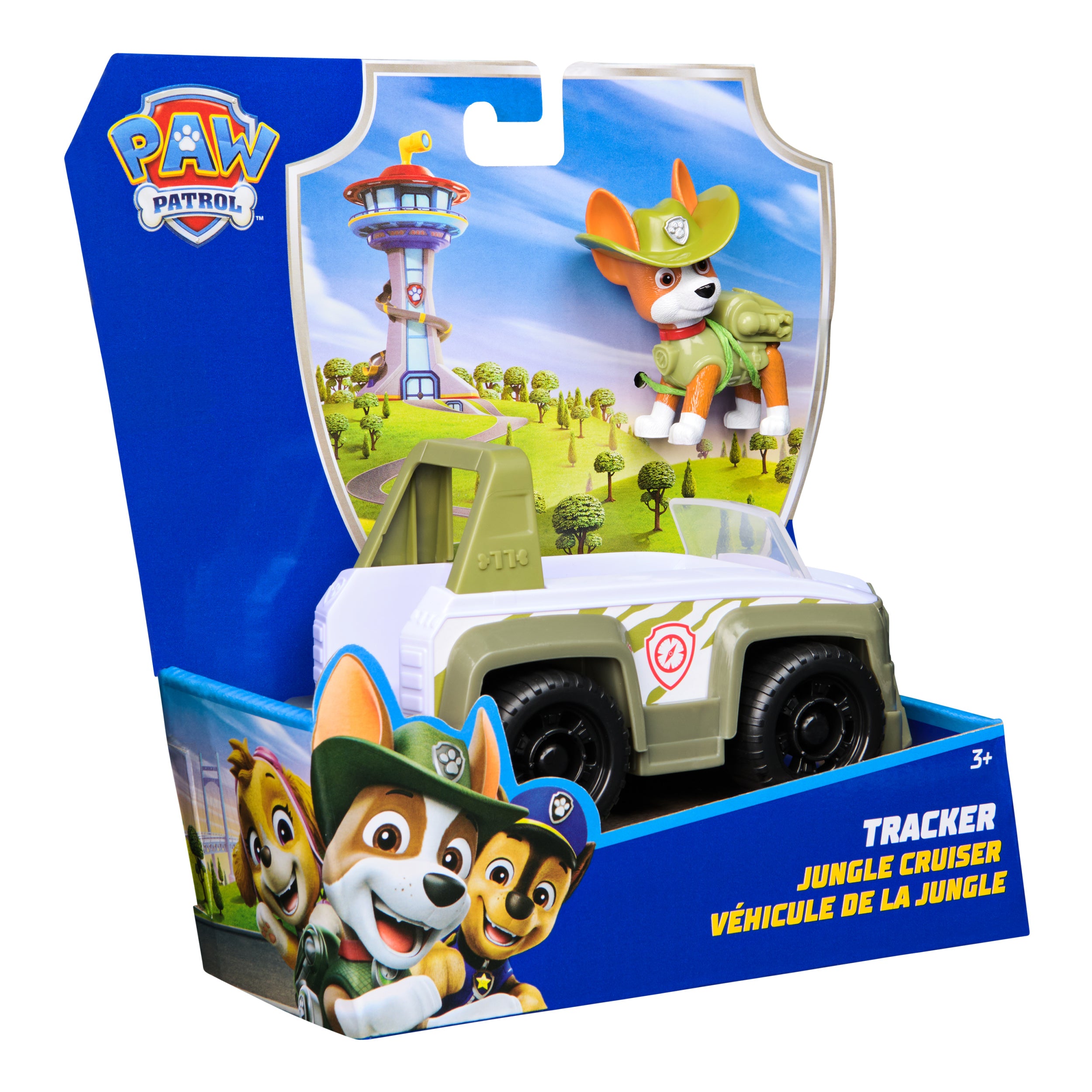PAW Patrol, Tracker’s Jungle Rescue Vehicle, Toy Truck with Collectible Action Figure, Sustainably Minded Kids Toys for Boys & Girls Ages 3 and Up