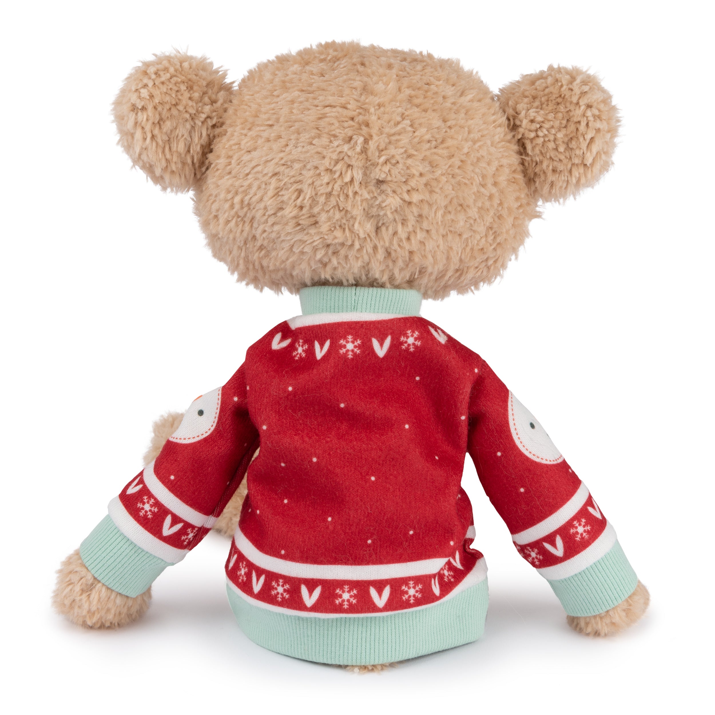 GUND Toothpick with Holiday Sweater, Classic Teddy Bear Stuffed Animal for Ages 1 and Up, Beige/Red/White, 15”