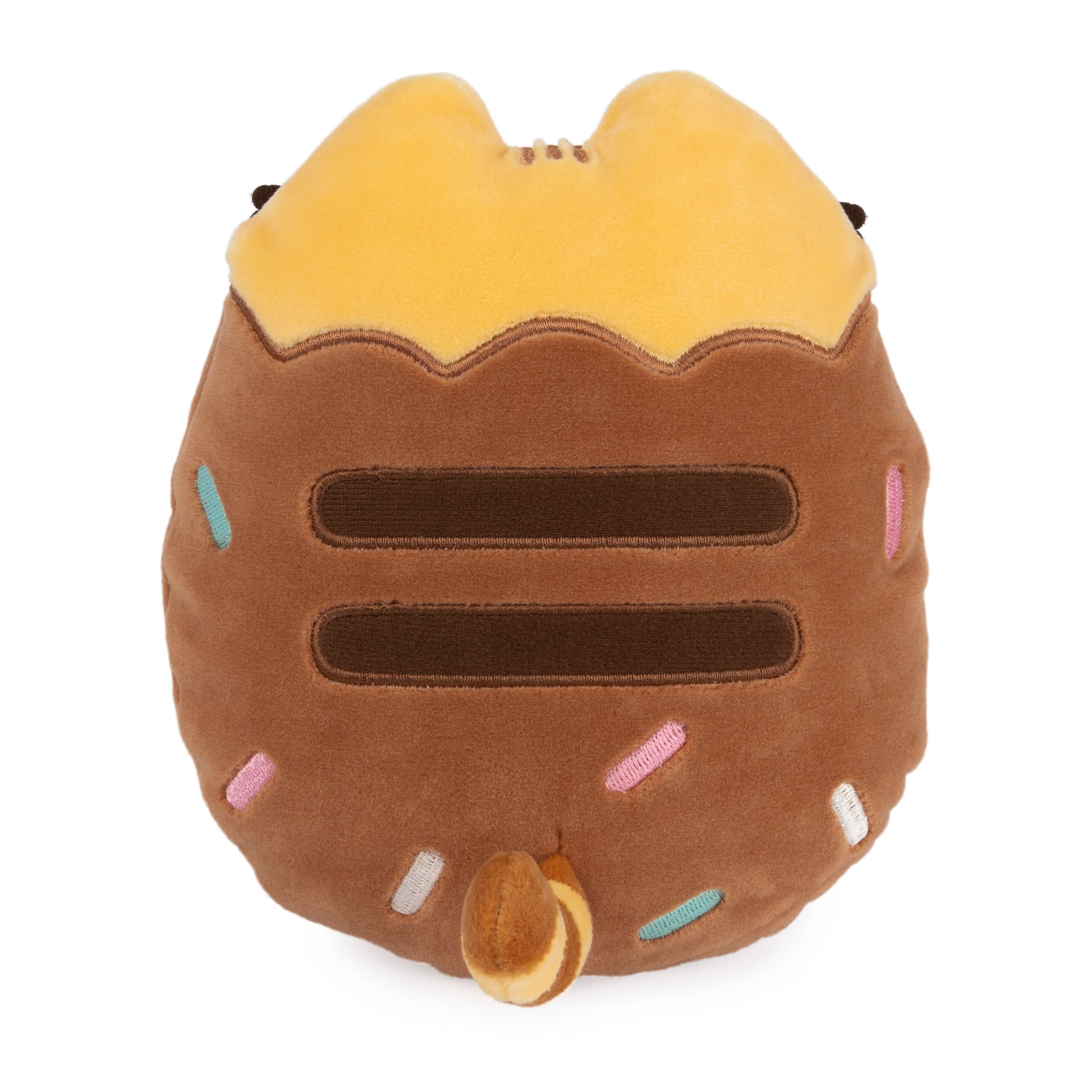 GUND Pusheen Chocolate Dipped Cookie Squisheen, Stuffed Animal for Ages 8 and Up, Brown/Yellow, 6”