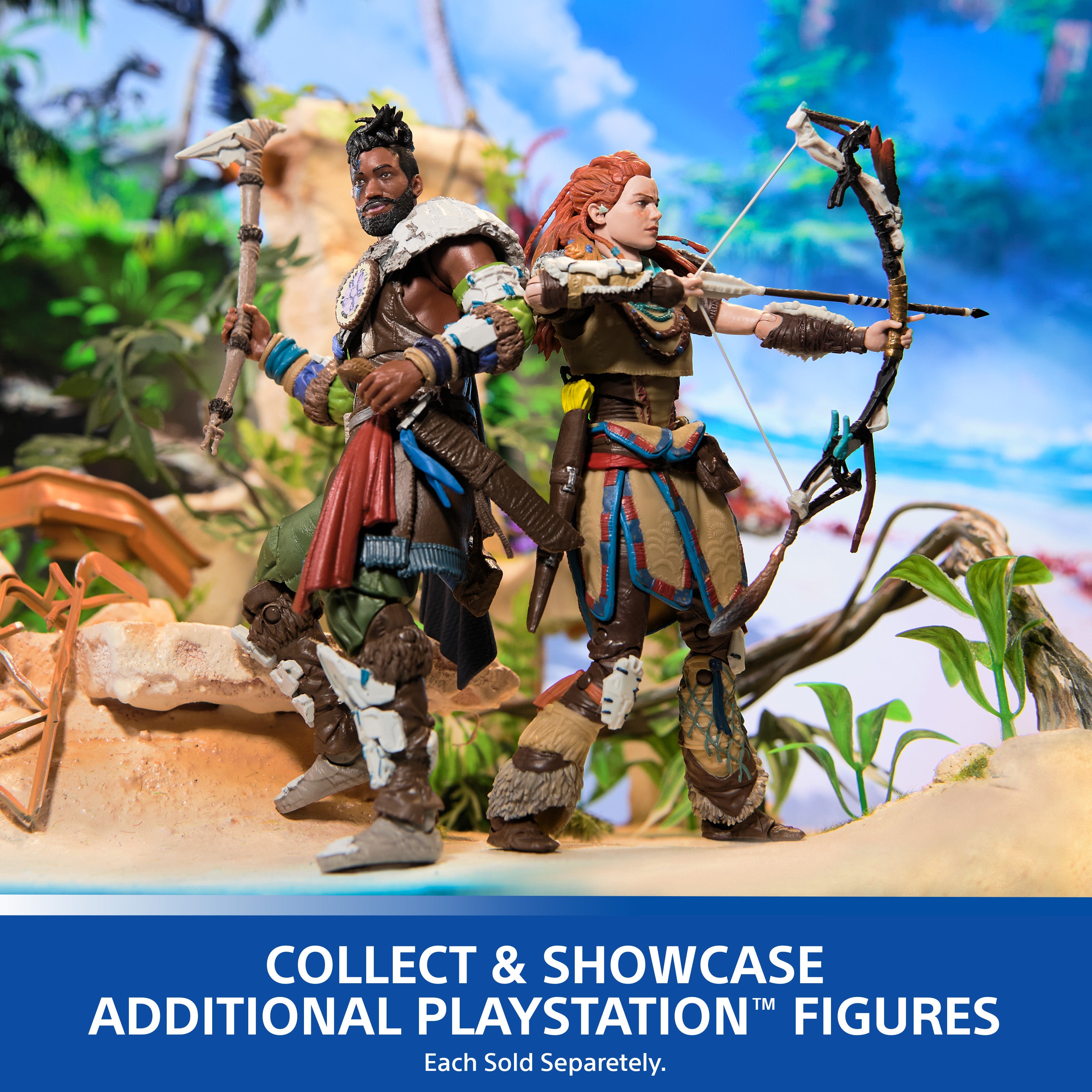 PlayStation Horizon Forbidden West, Deluxe 6” Aloy Action Figure with 15 Accessories, The Shapes Collection, For PS5 Fans & Collectors Ages 17+