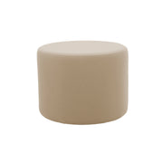 Outdoor 24" Round Ottoman with Sunbrella®, 18" H - Spectrum Sand