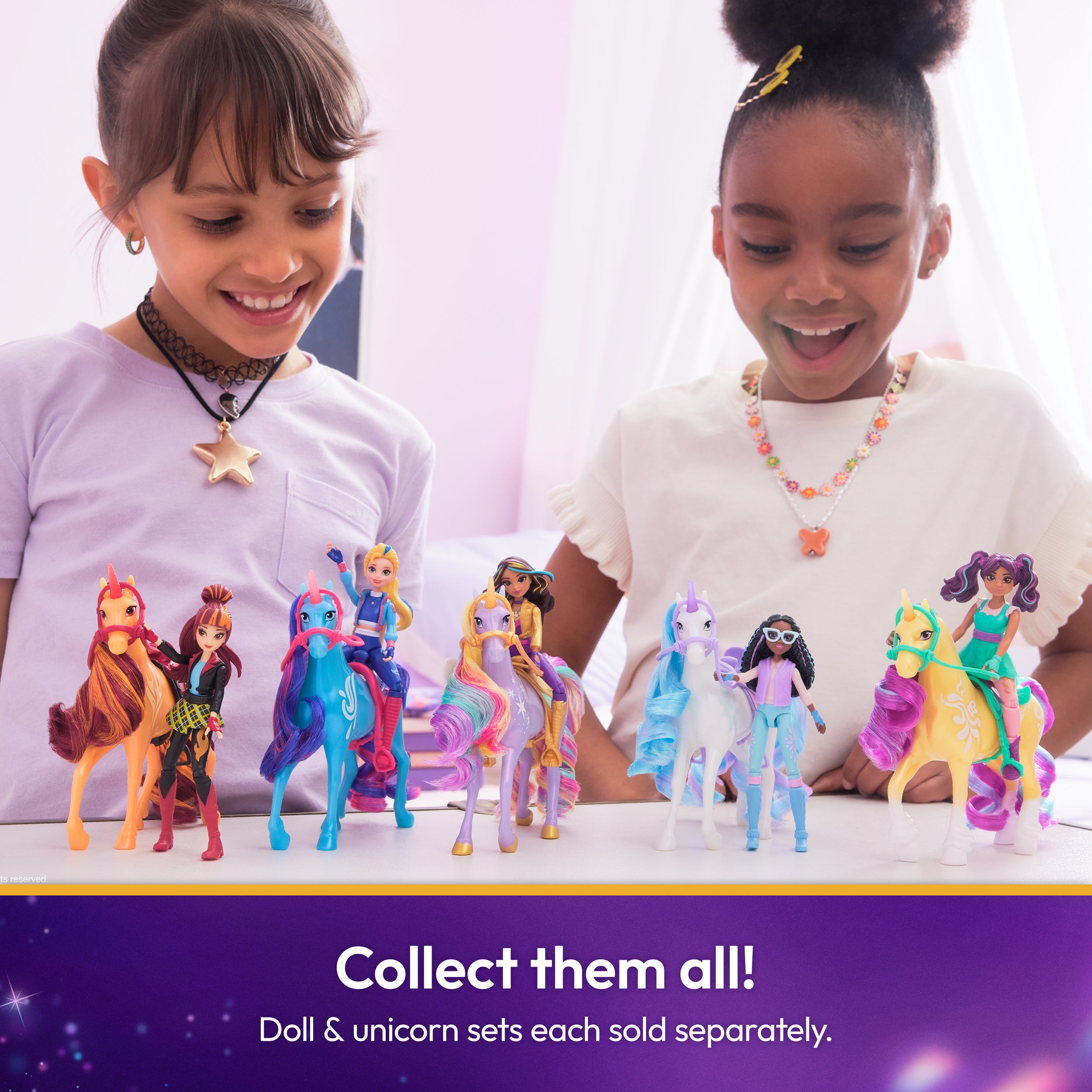 Unicorn Academy, Isabel & River with 2 Accessories & Hair Tool, Dolls & Unicorn Toys for Girls Ages 4 and up