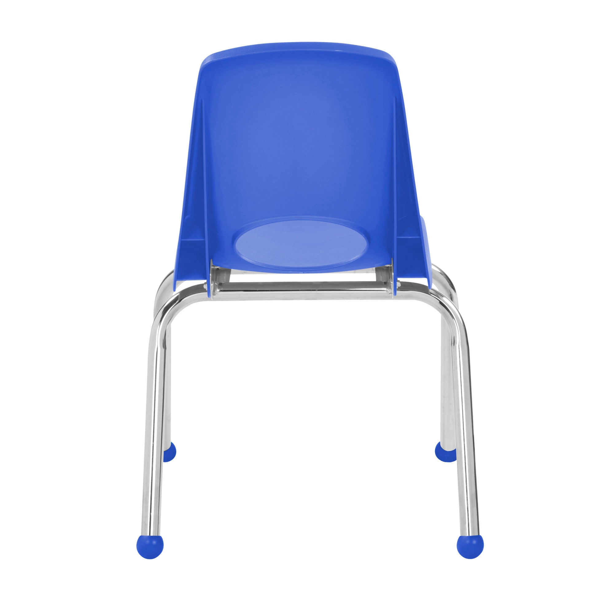 14" Stack Chair with Ball Glides - Blue