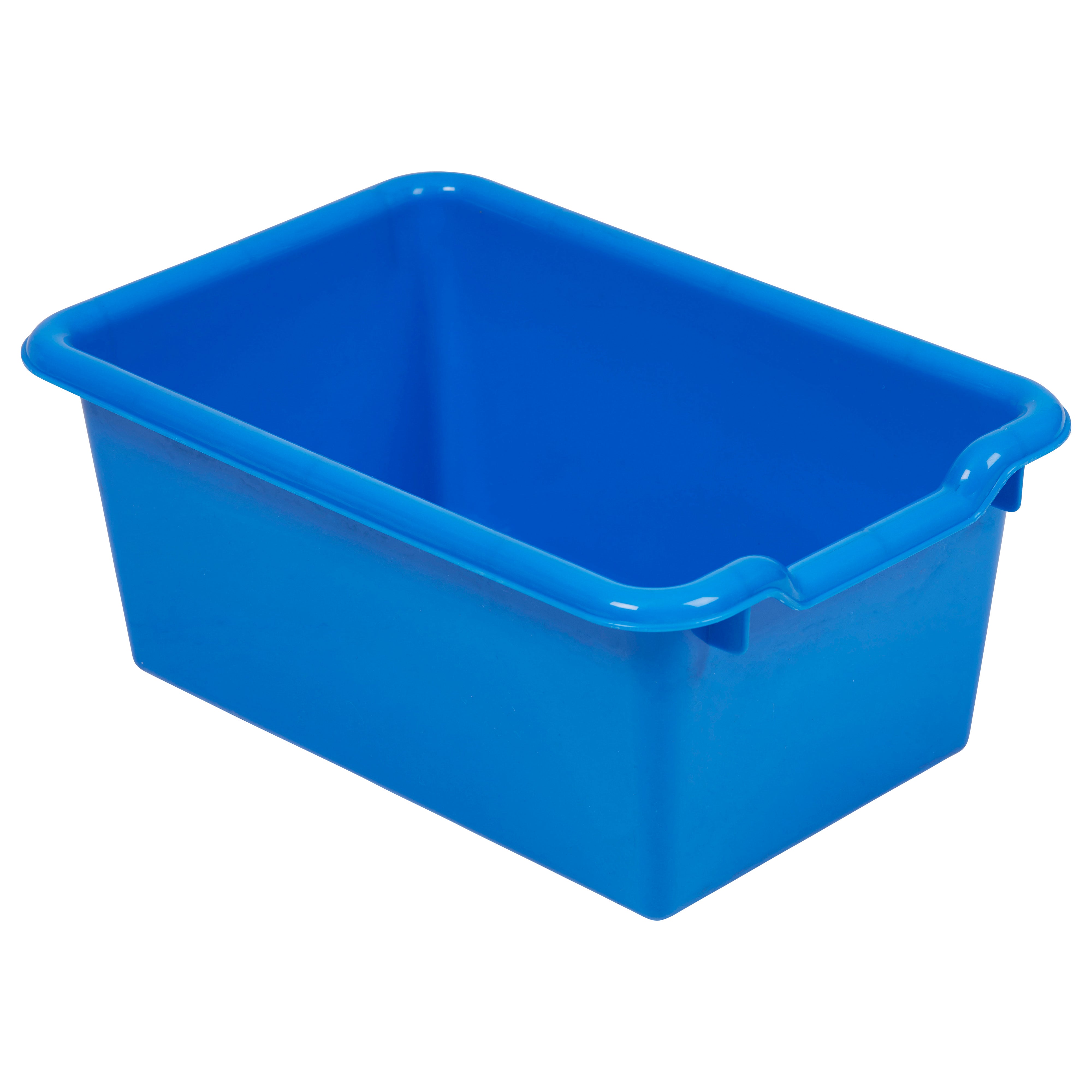 Scoop Front Storage Bins - Blue 5 Pack