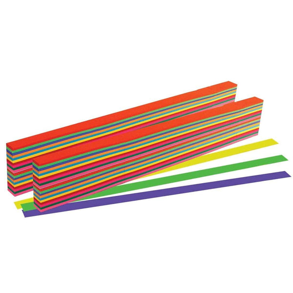 Weaving Strips - 100 Bright Strips in 8 Colors