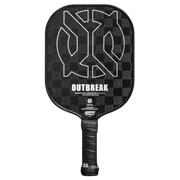 ONIX Outbreak Pickleball Paddle - Black - Reinforced by Woven Carbon Fiber for Greater Touch, Control and Durability