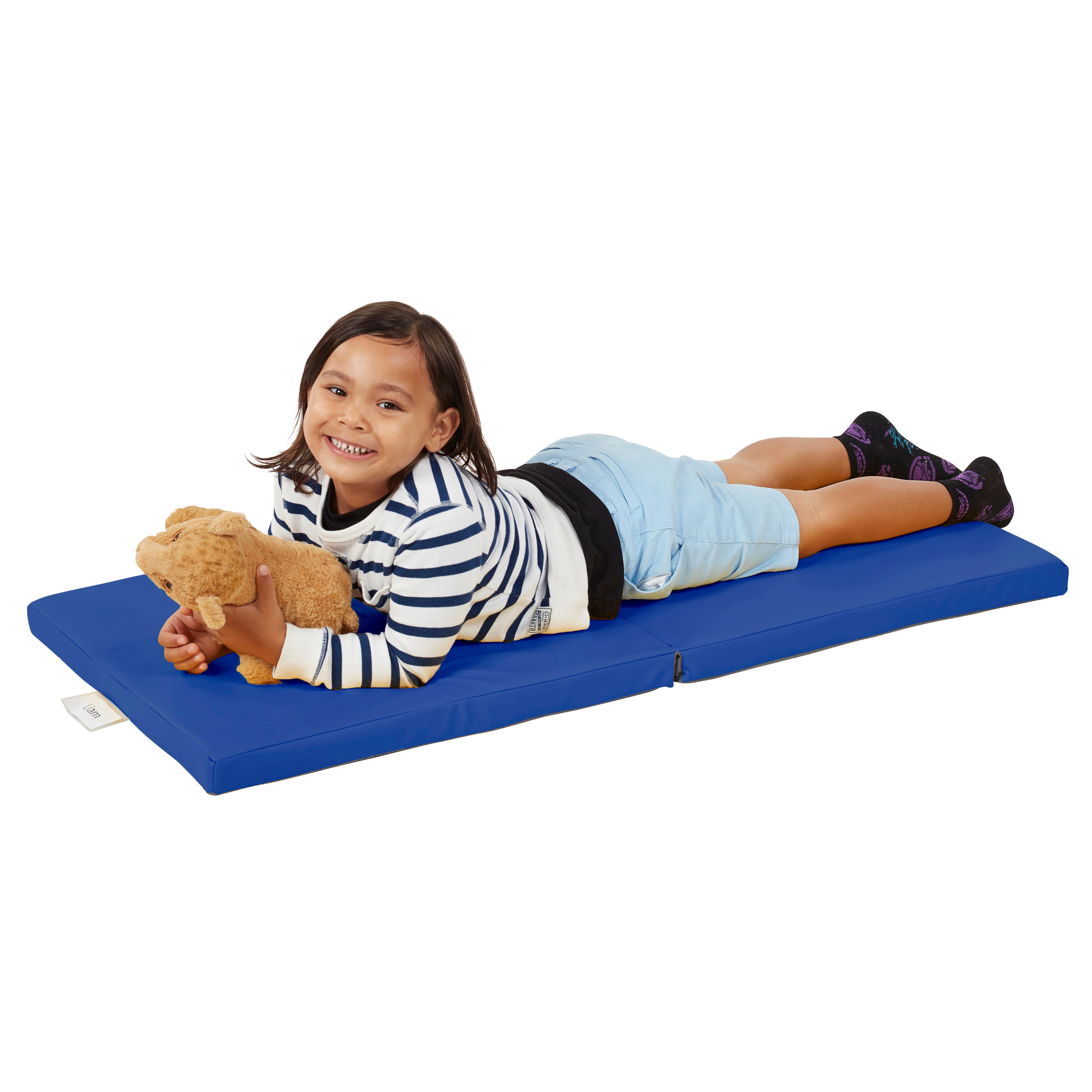 SoftScape Two-Fold Rest Mats, 4-Piece - Blue