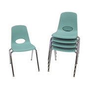 18" Stack Chair with Swivel Glides - Seafoam