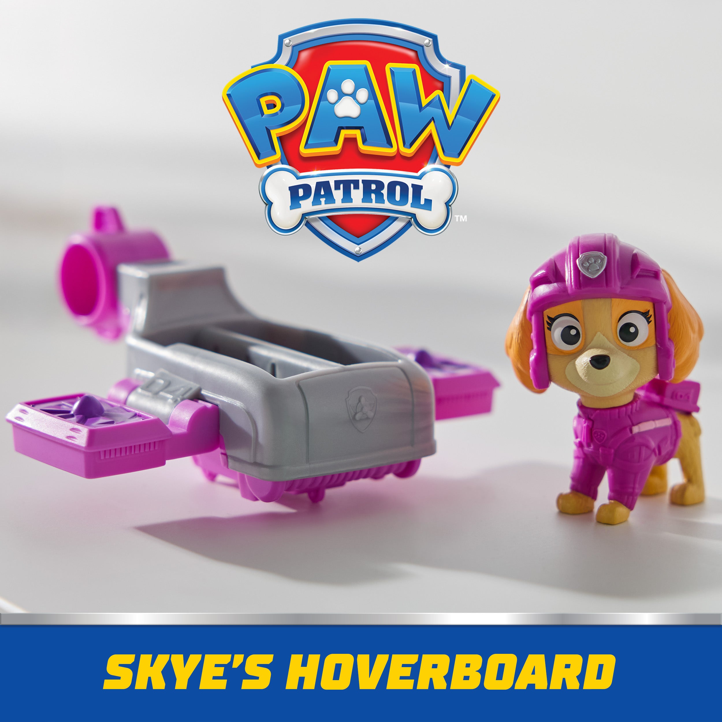 PAW Patrol: Action Pups Skye Action Figure & Hoverboard Airplane Toy with Foldable Wings, Kids Toys for Boys & Girls Ages 3 and up
