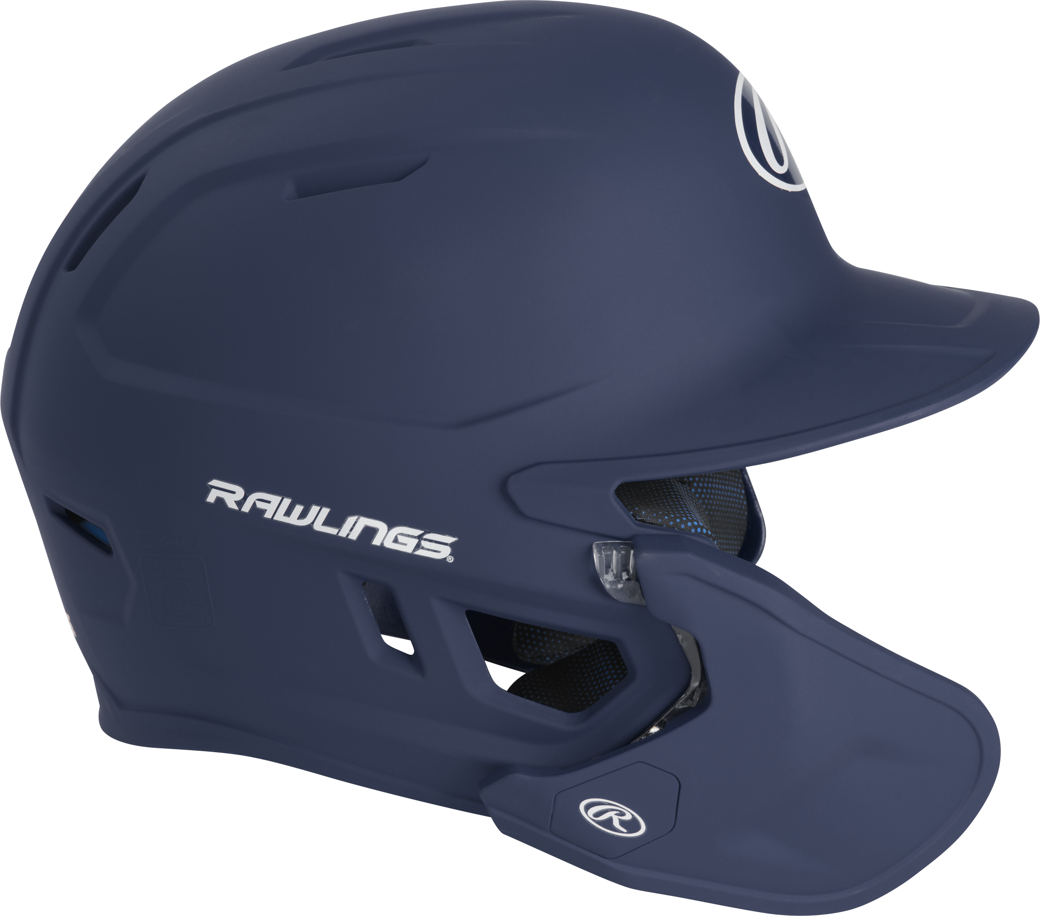 Rawlings Mach Adjust With Lhb Extension Matte Junior Batting Helmet - Navy