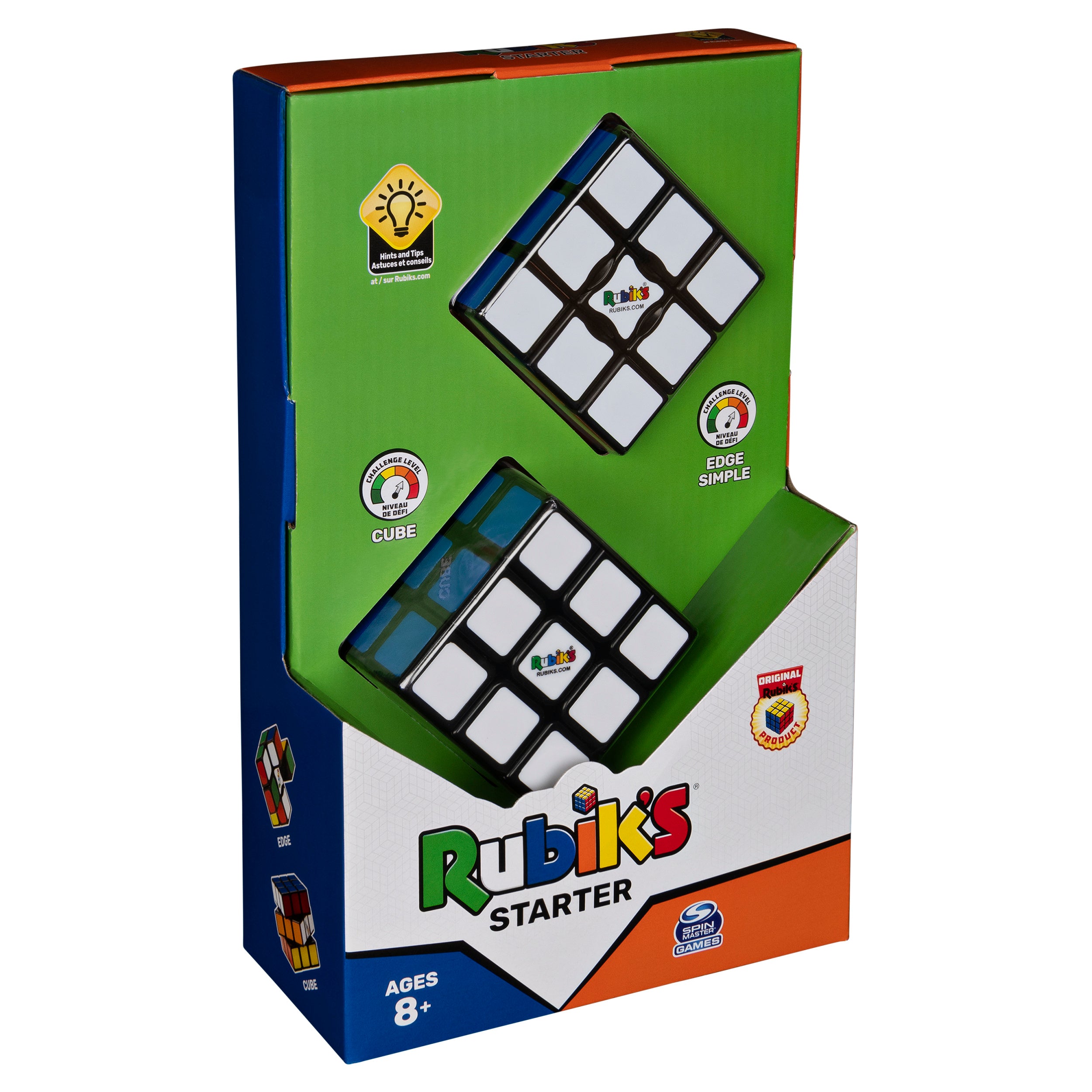 Rubik’s Cube, The Starter Pack, The Original 3x3 Cube and Edge Classic Problem-Solving Puzzles, For Beginners