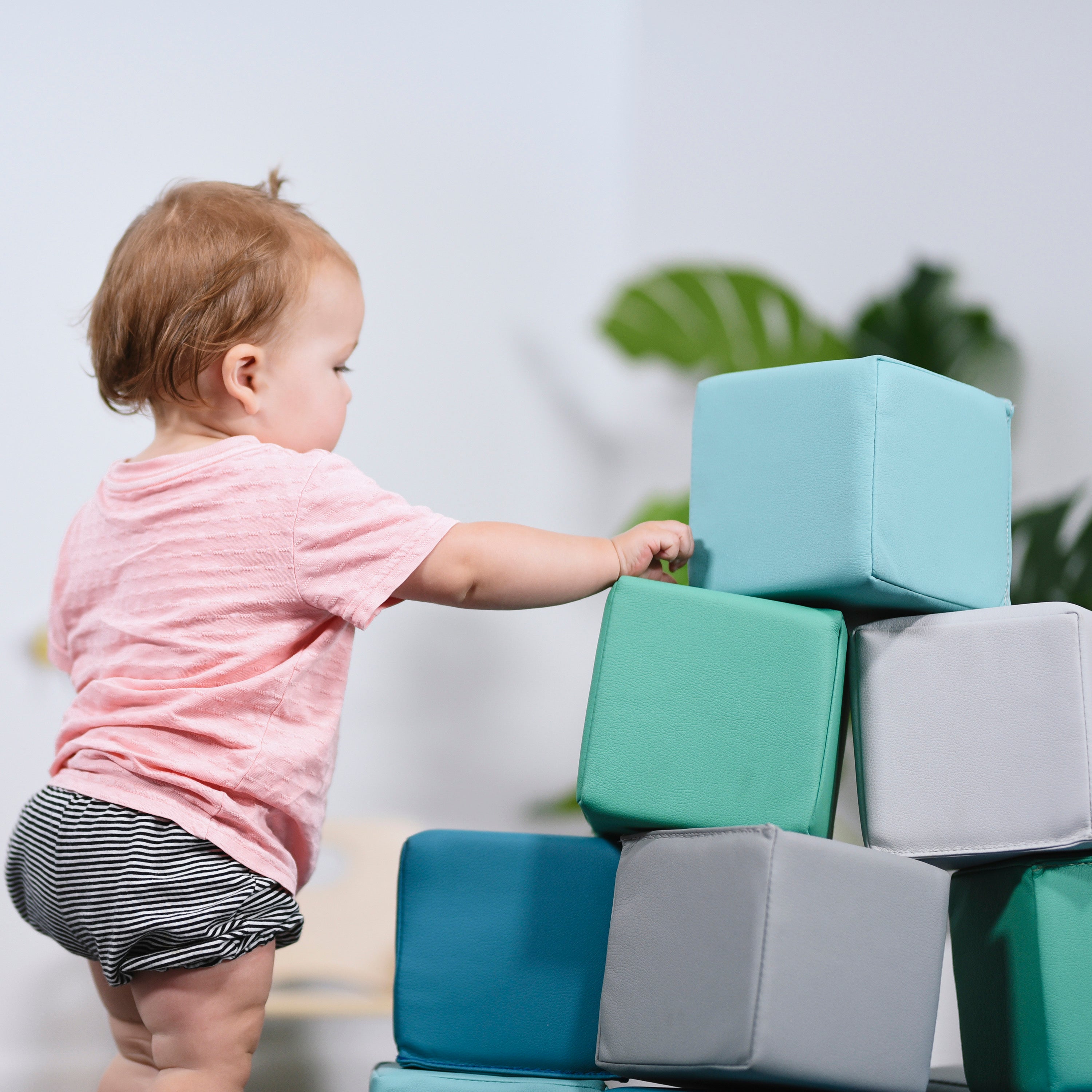 SoftZone Patchwork Toddler Blocks - Contemporary