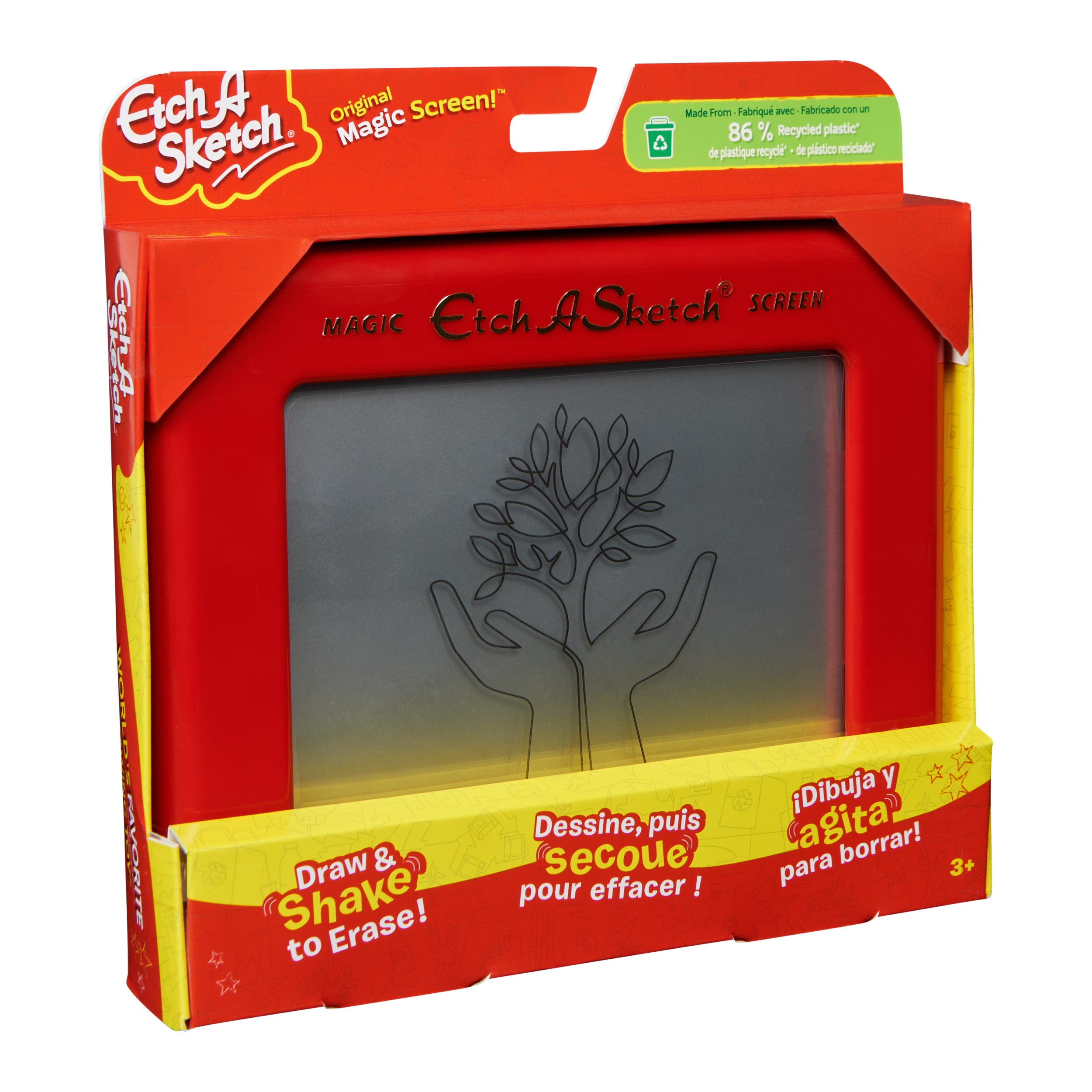 Etch A Sketch, Original Magic Screen, 86% Recycled Plastic, Sustainably-minded Classic Kids Creativity Toys for Boys & Girls Ages 3+