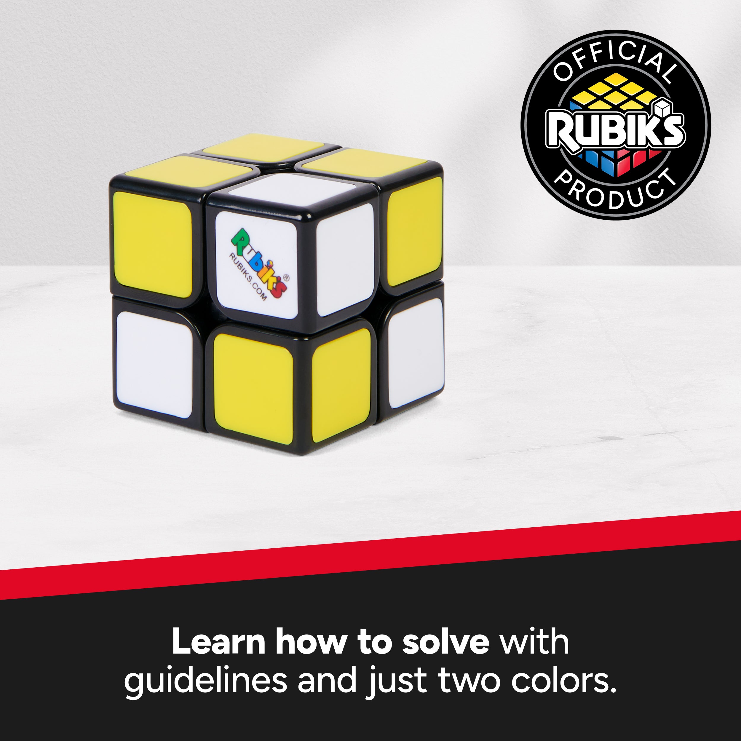 Rubik’s Cube, Apprentice, 2x2 Beginner Cube, Problem-Solving Brain Teaser, Classic Color-Matching Puzzle, Fidget Toy, Sensory Puzzle for Adults, Teens, Kids, for Ages 7 & Up