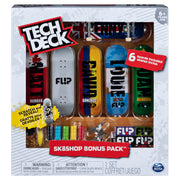 Tech Deck, Sk8shop Fingerboard Bonus Pack, Collectible and Customizable Mini Skateboards Styles May Vary