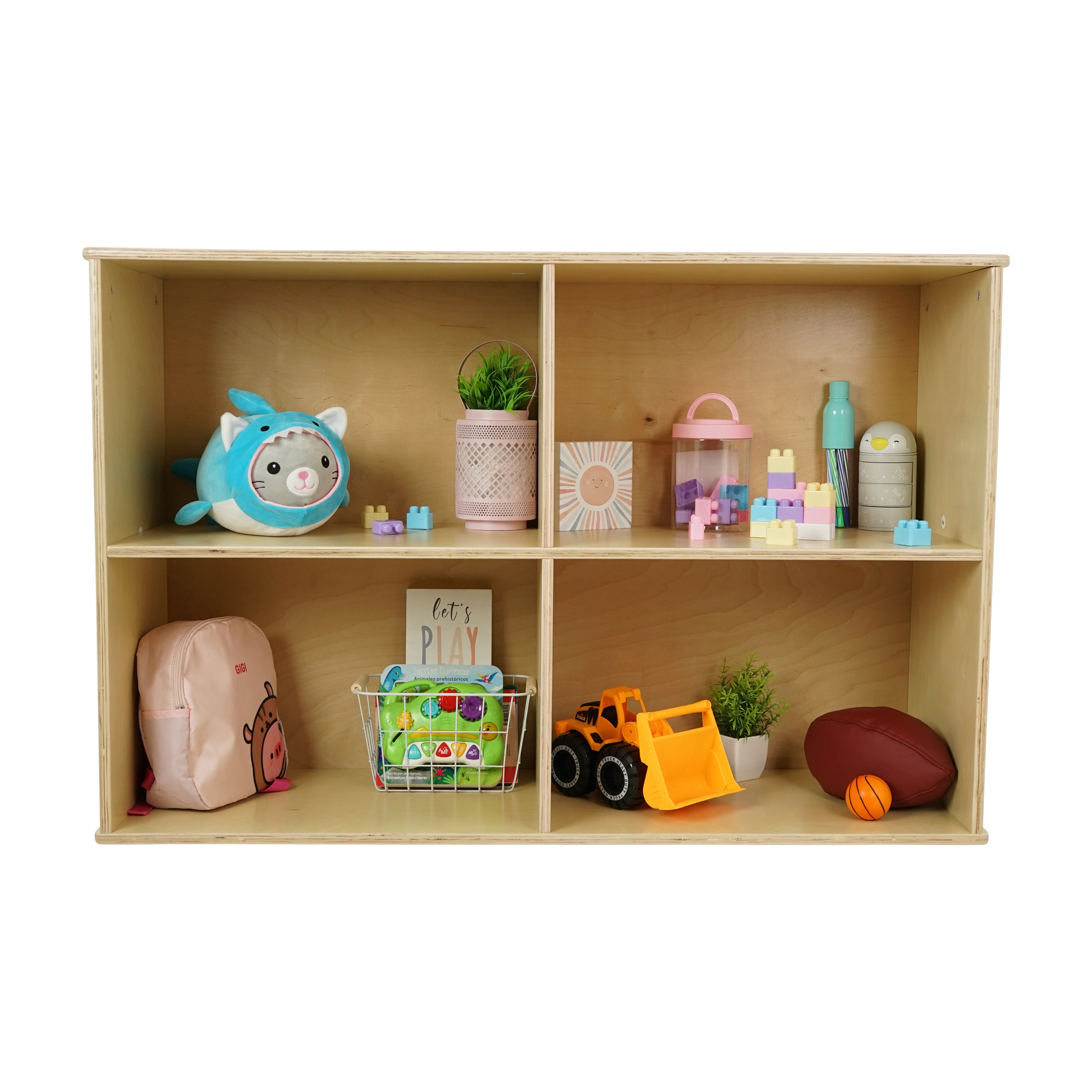 Birch 4-Compartment Storage Cabinet 30" Height