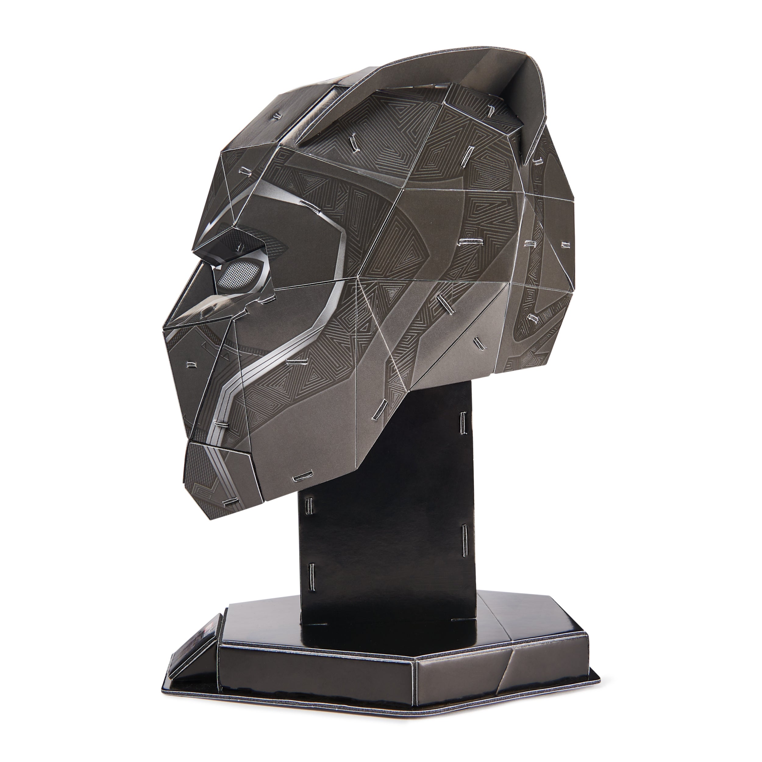 4D Build, Marvel Black Panther 3D Puzzle Model Kit with Stand, Marvel Collectibles & Desk Decor, Adult Puzzle, Building Toys, 82 Pieces, 3D Puzzles for Ages 12 & Up