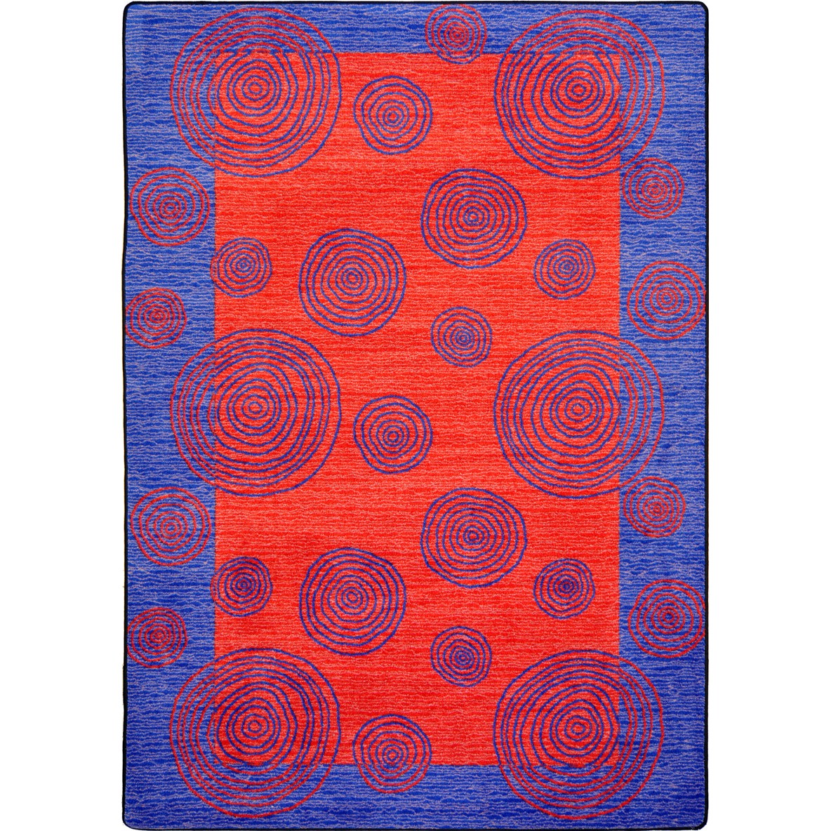 Whimzi 5'4" x 7'8" area rug in color Red