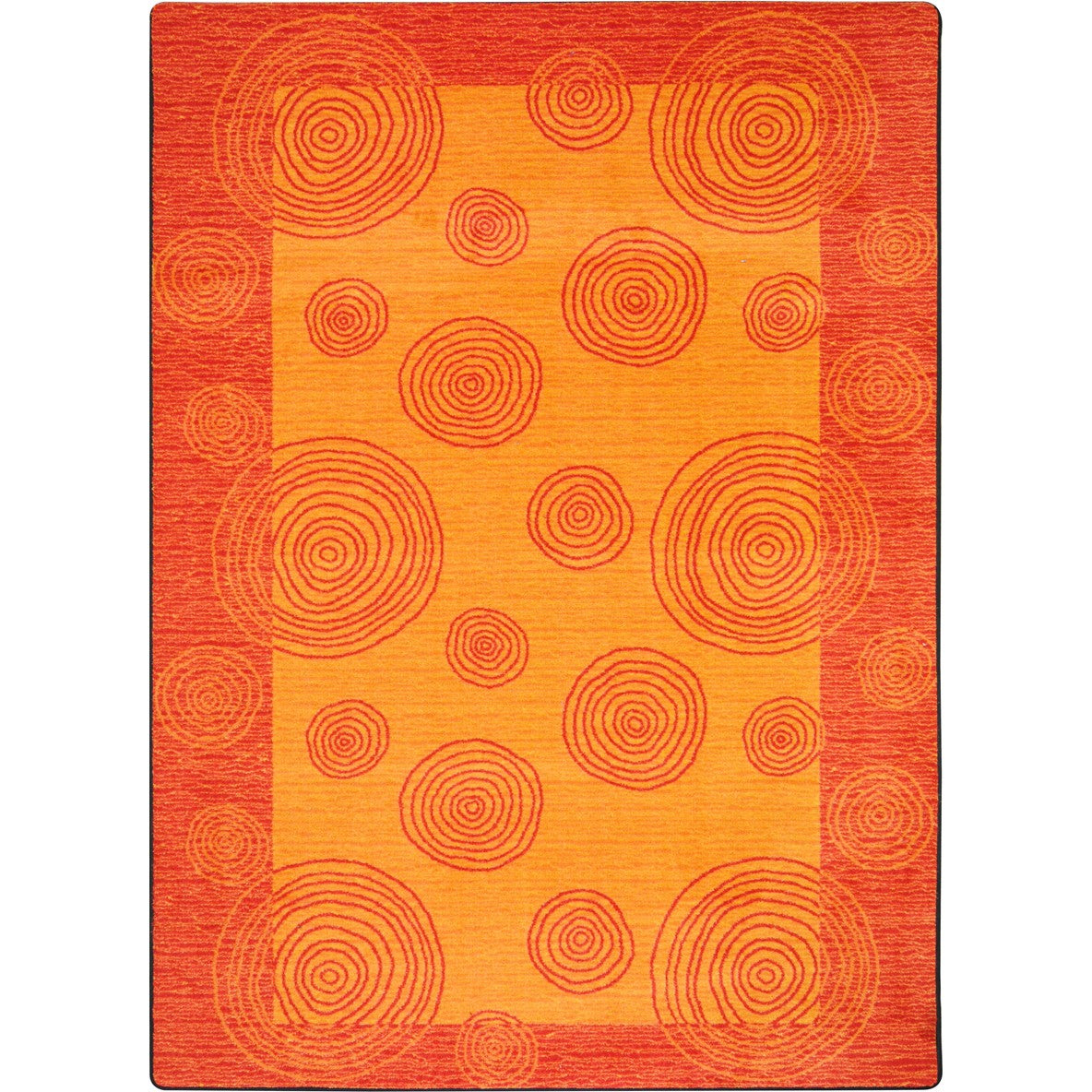 Whimzi 5'4" x 7'8" area rug in color Orange