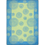 Whimzi 3'10" x 5'4" area rug in color Teal